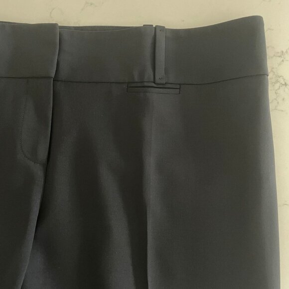Boss Hugo Boss Tuliana2 Straight Leg Cuffed Virgin Wool Pants Navy Blue Sz 8 - Picture 4 of 12